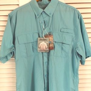 MENS Teal Performance Fishing shirt